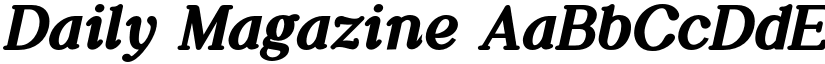 Daily Magazine font
