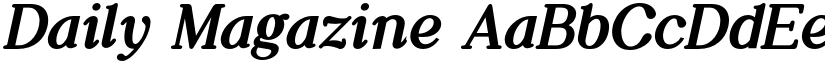 Daily Magazine font