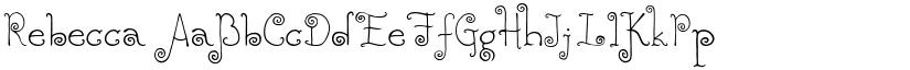 Rebecca font