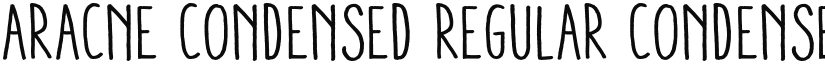Aracne Condensed Regular Condensed Regular font
