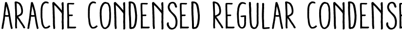 Aracne Condensed Regular Condensed Regular font