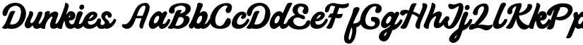 Dunkies font download