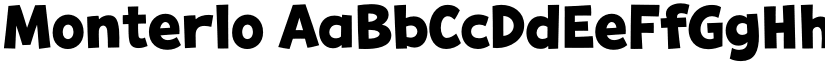 Monterlo font download