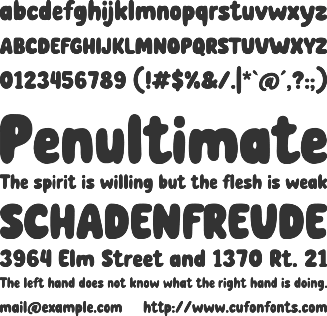 Flompy font preview