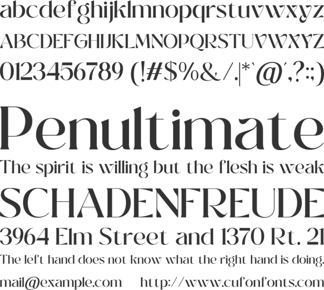 Milky Noire font preview