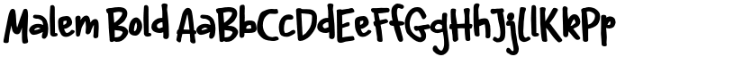 Malem Bold font