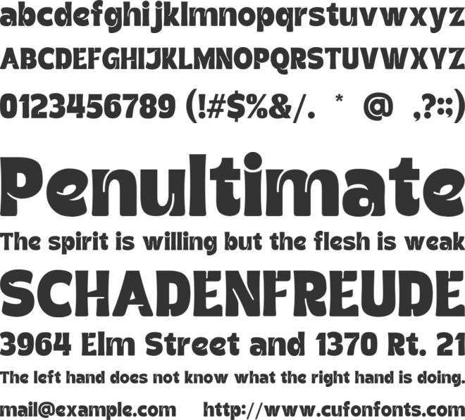 Funky Whimsy font preview