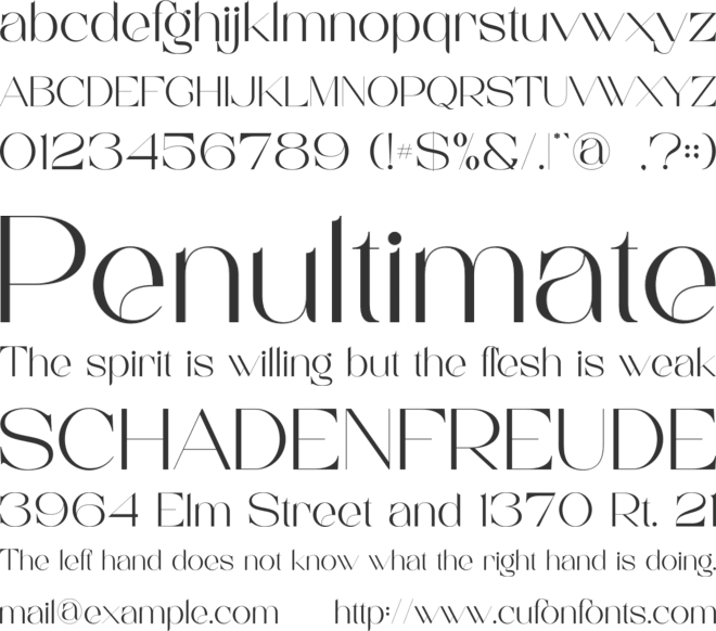 Laora font preview
