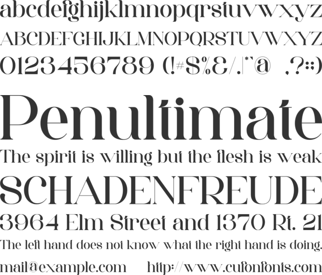 Shasti font preview