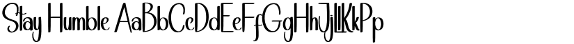 Stay Humble font download