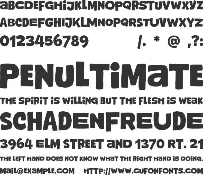 Emaro font preview
