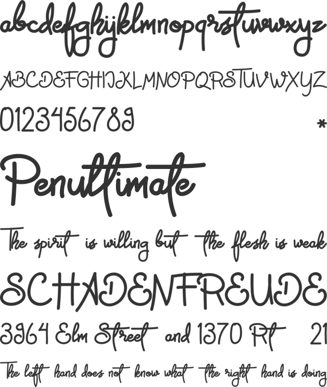 Beach Free font preview