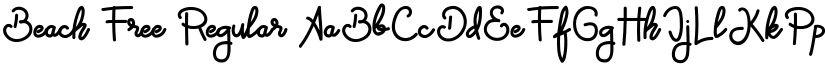 Beach Free Regular font
