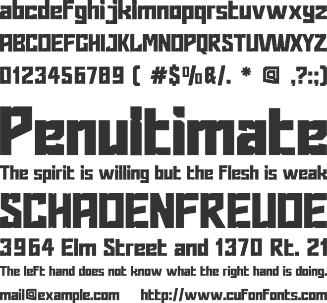 Norezo A Futuristic Display Font font preview