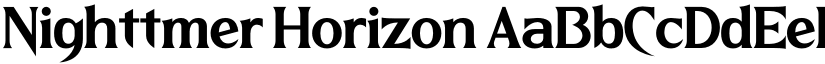 Nighttmer Horizon font download