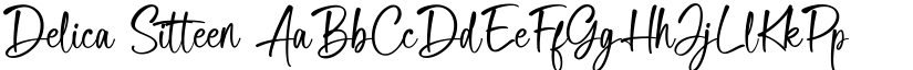 Delica Sitteen font download