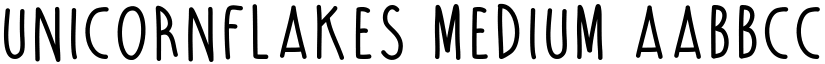 UnicornFlakes Medium font
