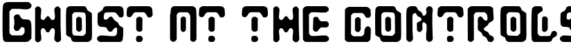 Ghost at the controls font download