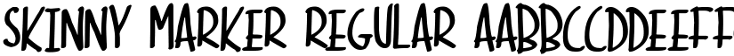 Skinny Marker Regular font