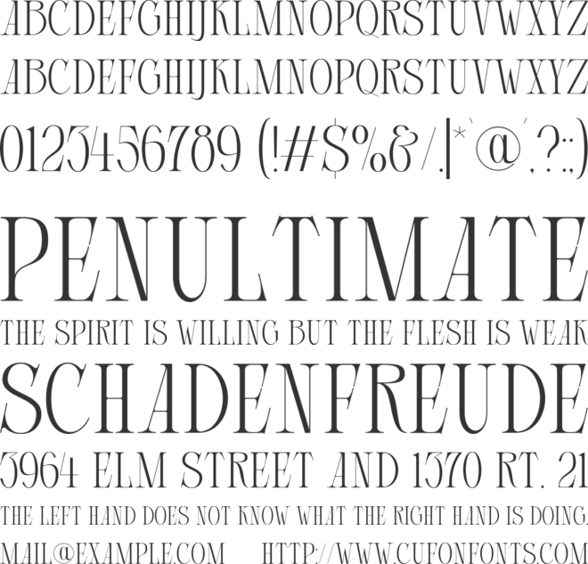 Courage Apprentice font preview