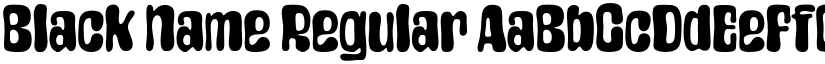 Black Name font download