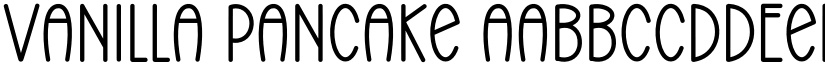 Vanilla Pancake font download