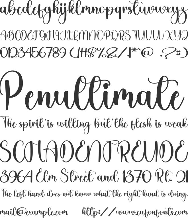 Maddening font preview