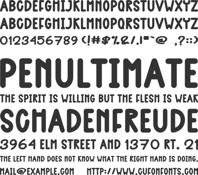 Coffee Time font preview