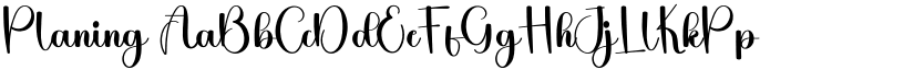 Planing font download