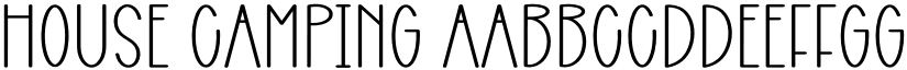 House Camping font