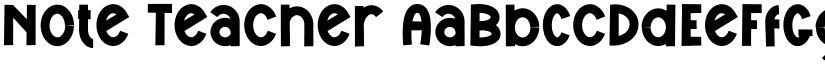 Note Teacher font download
