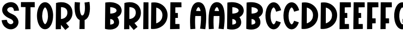 Story  Bride font download