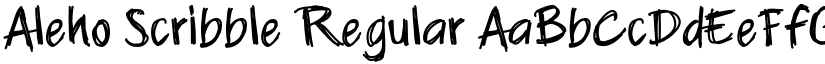 Aleho Scribble Regular font