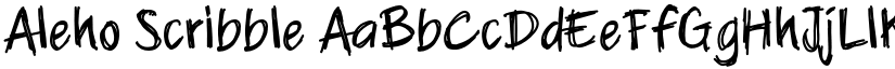 Aleho Scribble font download