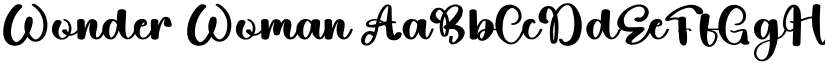 Wonder Woman font download