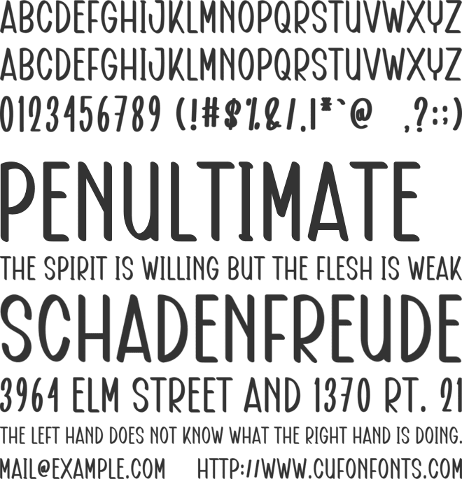 Street Writing font preview