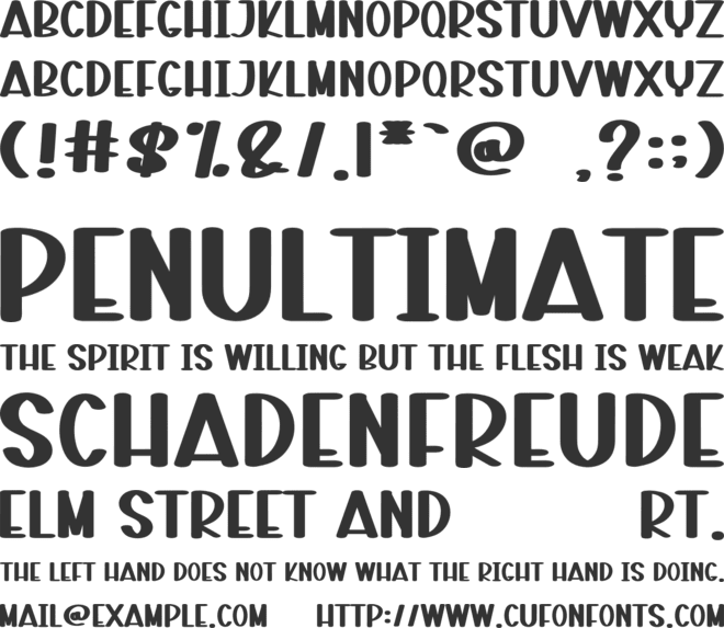 Stay House font preview