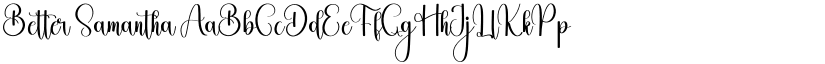 Better Samantha font download
