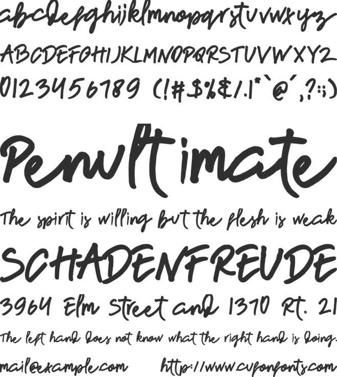 newfrench font preview