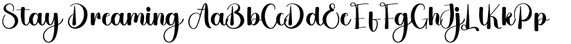 Stay Dreaming font