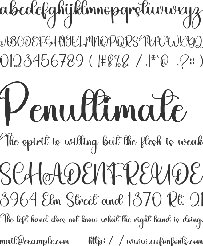 Bella Queen font preview