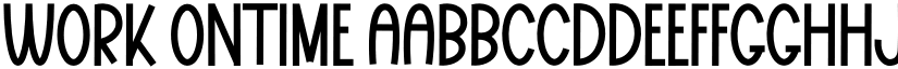 Work Ontime font