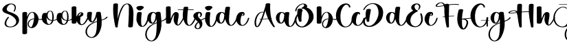 Spooky Nightside font download