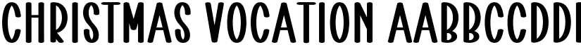 Christmas Vocation font