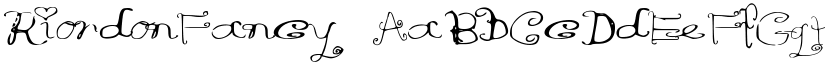 RiordonFancy font