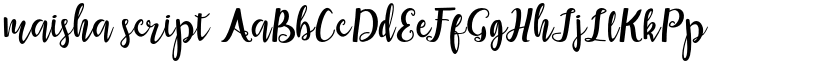 maisha script font