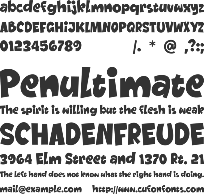 Monkey Dancing font preview