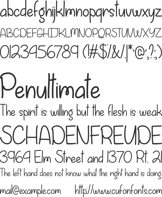 Fall is Coming font preview