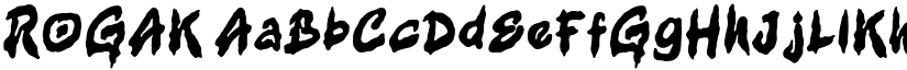 ROGAK font