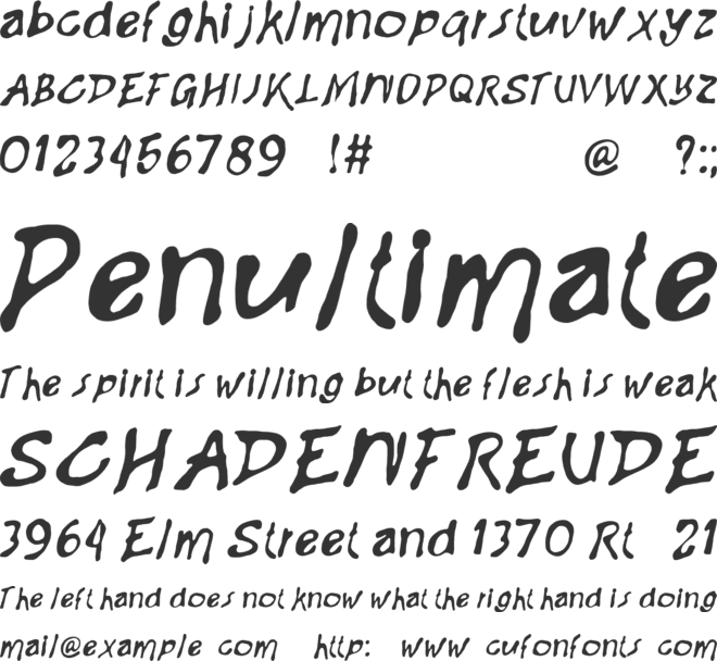 GOWAK font preview